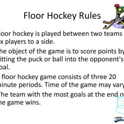 Floor hockey rules for pe