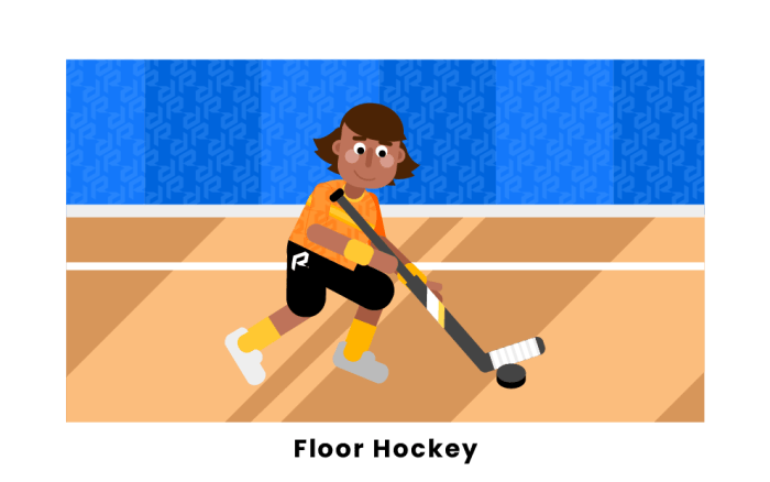 Floor hockey rules for pe