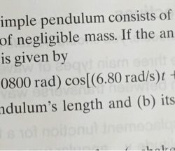 Pendulum simple pendulums mass string physics bob angle force length vertical figure small horizontal position restoring theta point has bar