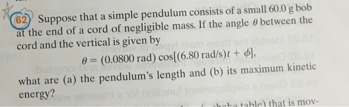 Pendulum simple pendulums mass string physics bob angle force length vertical figure small horizontal position restoring theta point has bar